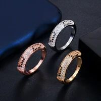 trendy ring vintage rsyr0106 gold plated women fashion jewelry reception white zircon luxury engagement