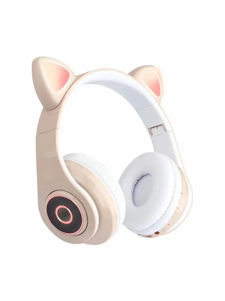 

Cute Cat Ear Wireless Bluetooth Headphones Mini Child Headband LED Lights Headphones Headset Stereo Headphones