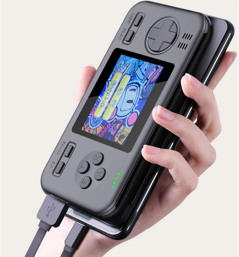 Встроенный аккумулятор 416 Games wth 8000 mAh, внешний аккумулятор, ретро портативная игровая приставка, 2,8 дюймов, цветной ЖК-дисплей, игровой геймпад