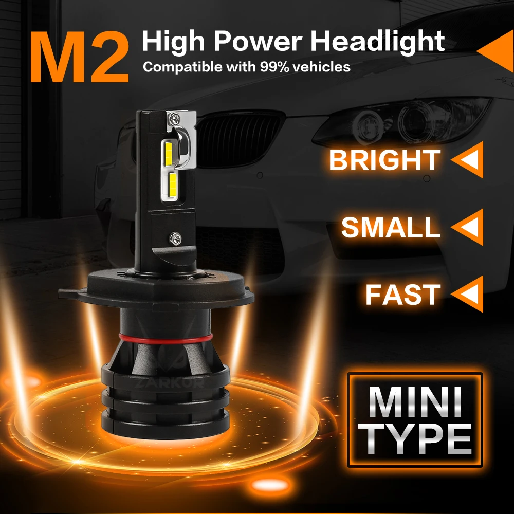 Zarkor 55 Вт 12000lm M2 h13 светодиодный H4 H7 H11 9005 9006 H13 9004 9007 автомобильный головной