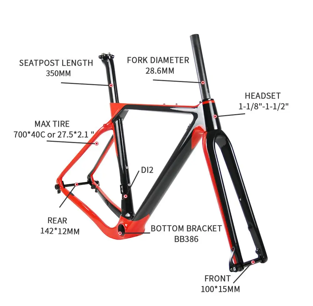 Spcycle T1000 полностью карбоновая рамка для гравия модель велосипеда дисковый тормоз