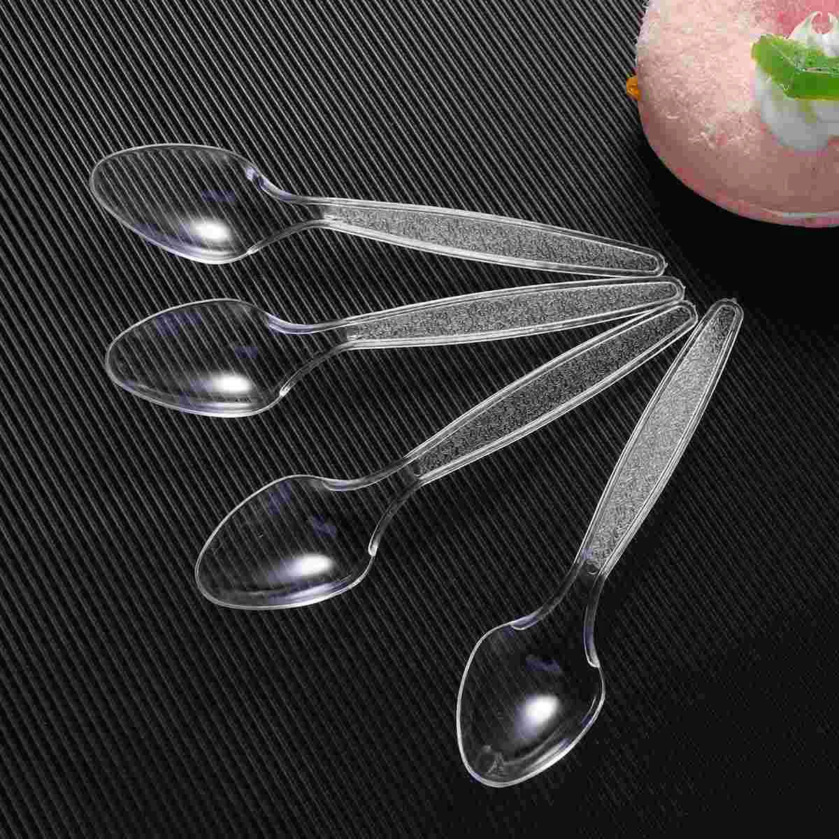 

60 шт., одноразовые ложки, столовые приборы, искусственные ложки (желтые)