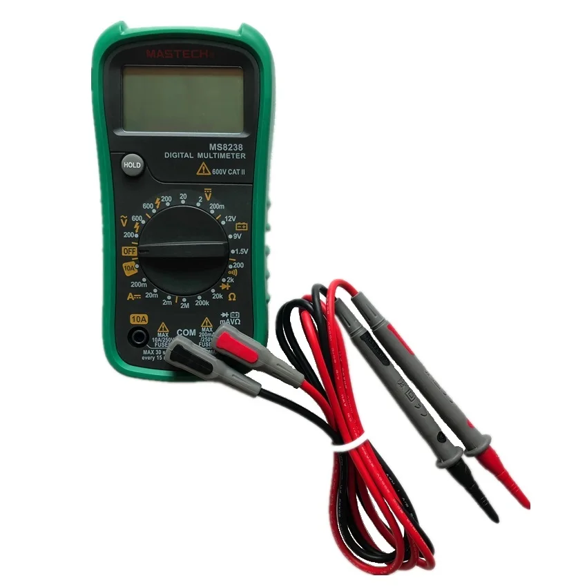 MASTECH MS8238 600V 10A цифровой универсальный измеритель карманный цифровой бытовой Высокоточный цифровой дисплей