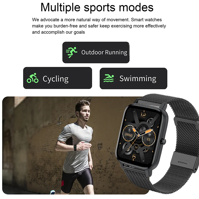 

OIMG 2021 Fashion Bluetooth Call Smart Watch Women Reminder Men Pedometer Watches Sport Fitness Tracker BP Heart Rate Smartwatch