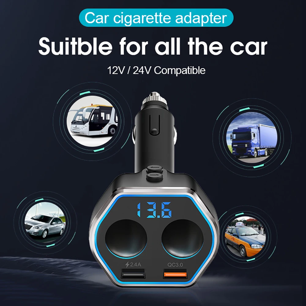 Автомобильное зарядное устройство A21Q Bluetooth беспроводной MP3-плеер быстрая зарядка