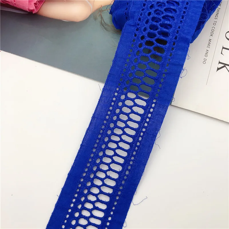 15 ярдов ширина 6 см двойной край красочная хлопковая кружевная отделка с рюшами