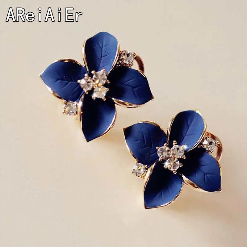 Baolan трехмерные серьги с камелией и кристаллами Европа США популярные новые