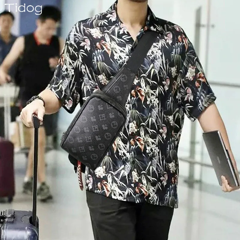 

Tidog Korean Version Fashion Retro Casual One-Shoulder chest bag