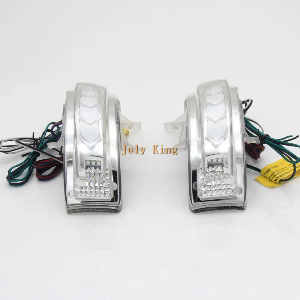 Чехол со светодиодными зеркалами заднего вида для Toyota Land Cruiser Prado 2012-2018 DRL +