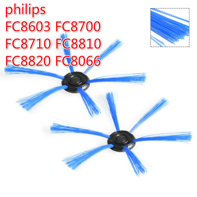 

Запчасти для пылесоса philips FC8603 FC8700 FC8710 FC8810 FC8820 FC8066, круглые щетки, 2 шт., боковая щетка, робот-подметание