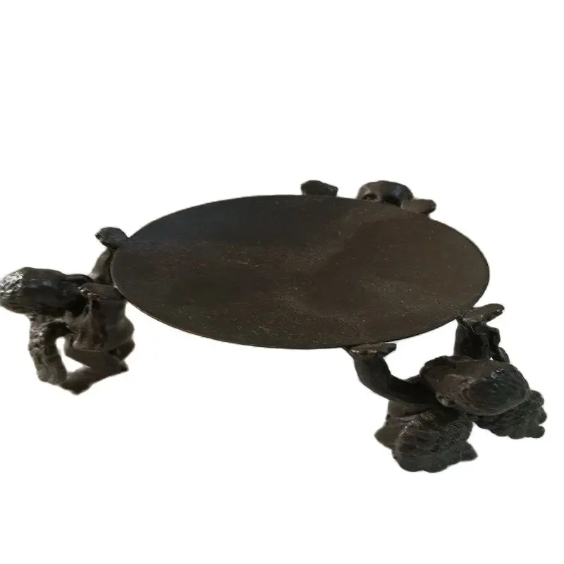 

China Old Beijing Three Angel Copper Candlestick