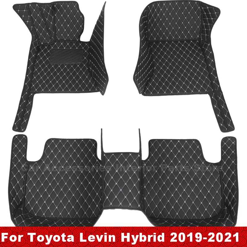 

Для Toyota Levin Hybrid 2021 2020 2019 коврики для автомобиля Стайлинг пользовательский Декор Водонепроницаемые кожаные коврики аксессуары для интерьера