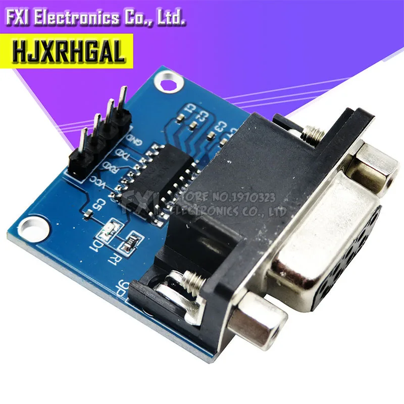 5 шт. MAX3232 RS232 к ttl последовательный порт конвертер Модуль DB9 разъем MAX232 Новый |