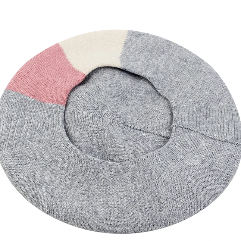 Geebro Женская модная кашемировая шапка для женщин Зимняя плоская шерстяные