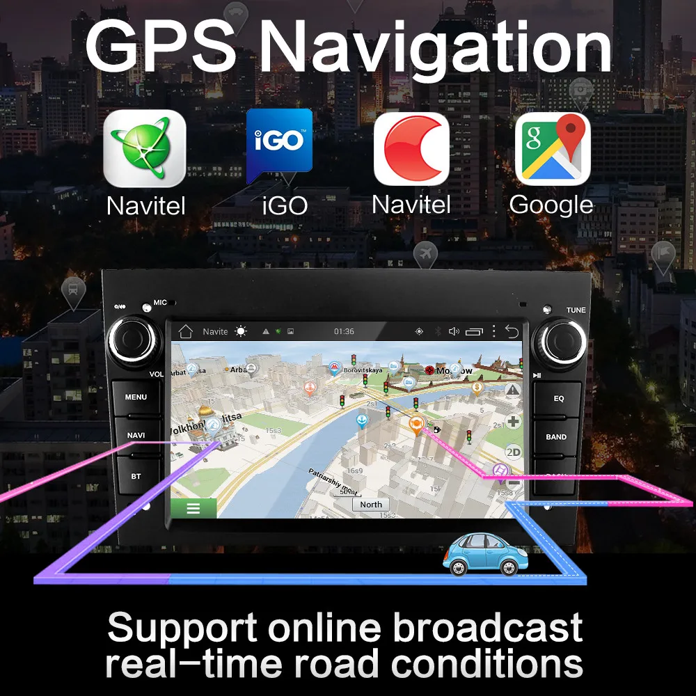 Автомобильный мультимедийный плеер 2 Гб ОЗУ Android 8 1 Din для opel Vauxhall Astra H G J Vectra Antara