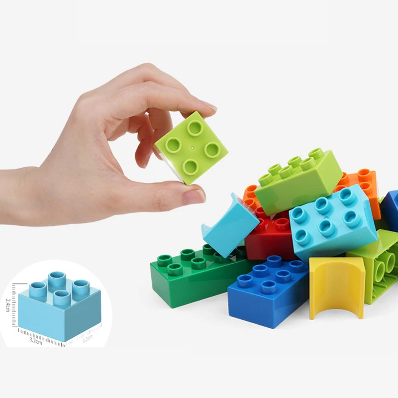 169 шт. детский мраморный гоночный строительный блок игрушки DIY рампа горка