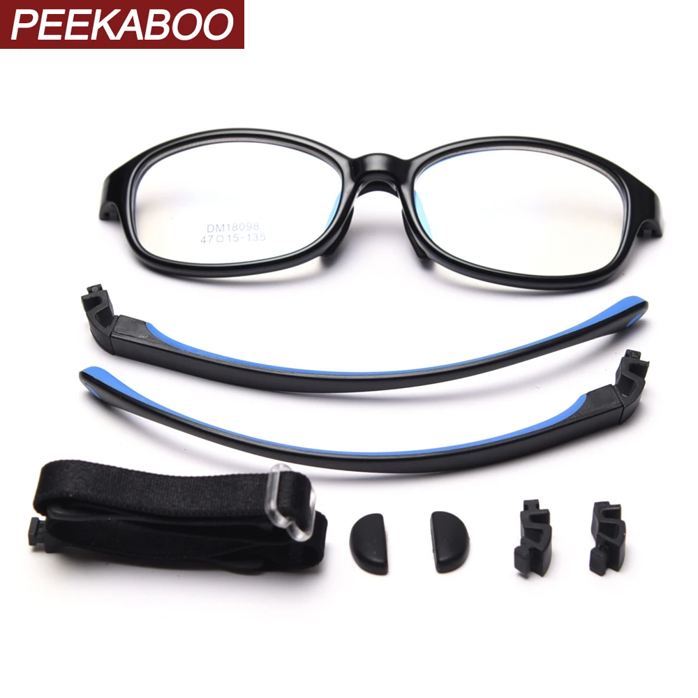 

Детские квадратные очки Peekaboo, tr90, розовые, черные, для девочек, оптические очки, оправа для мальчиков, прозрачные линзы, ультралегкие, анти-си...