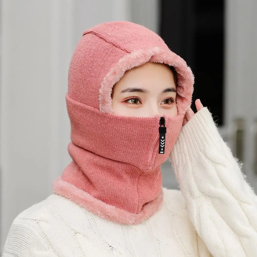 Осенне зимняя женская и Мужская бархатная вязанная удлиненная шапка комплект с