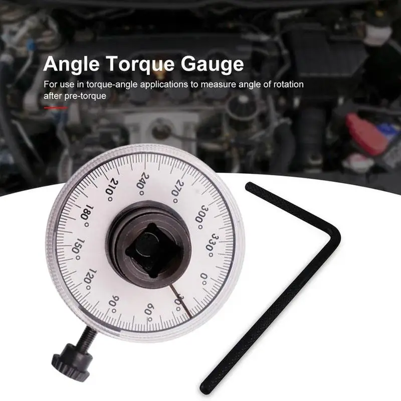 

Automobile torque angle gauge 1/2 interface torque 360 wrench watchband angle rotating scale measuring degree tool T5N1