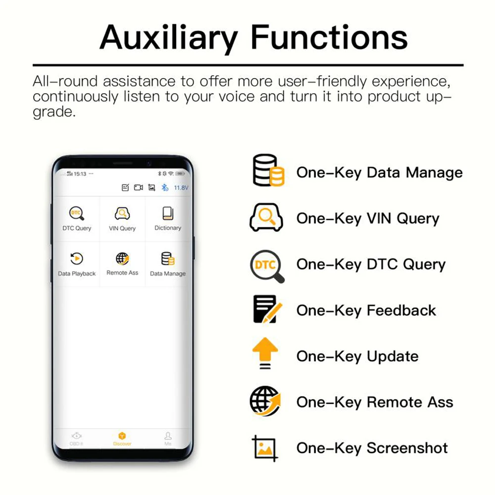 HUMZOR NEXZSCAN NL50 Bluetooth 4,2 Автосканер OBD2 сканер автомобильный считыватель кодов для Android и iOS системы obd 2 диагностический инструмент