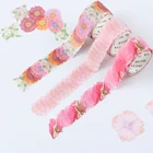 200 шт.рулон с цветочными лепестками лента Washi декоративная изоляционная лента аромат Сакура лента Washi Скрапбукинг дневник Бумага наклейки