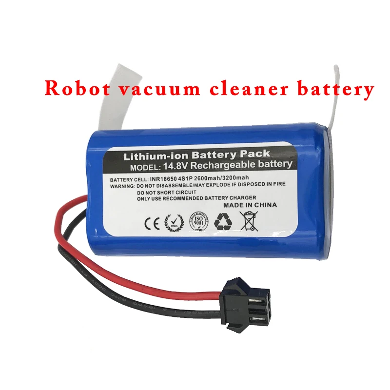 

battery 14.8 V 2600mAh battery robot Vacuum Cleaner li ion Battery Pack replacement v7 V7S Pro for Robotic Sweeper high quality