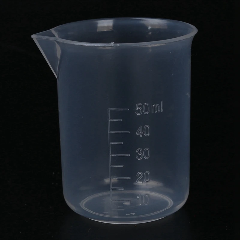 

50 150 250 500 ml Laboratory transparent plastic measuring cup 4 pieces. Tool measuring cup