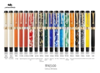 jinhao 100 centennial resin fountain pen f 18kgp golden clip business office gift pen for graduate business office