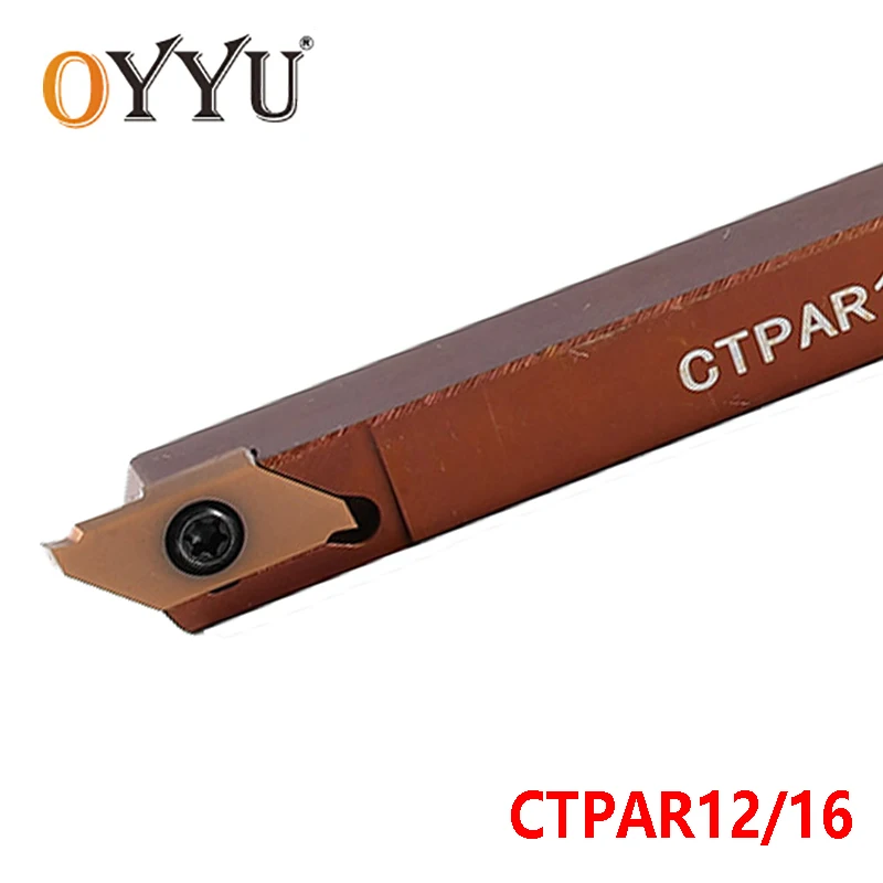 

Oyu CTPAR CTPAR12 CTPAR16 12 мм 16 мм токарный инструмент держатель токарный станок резак хвостовик карбид Вставки Арбор CNC
