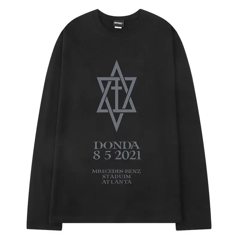 Kanye West футболка DONDA прослушивание Альбом Канье Уэста одинаковая Футболка модная