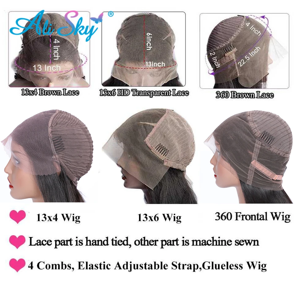 

Malaysian Body Wave HD Transparent Lace Frontal Wigs Human Hair Wigs For Black Women 13X6 Lace Front Wig Pre Plucked Remy Hair