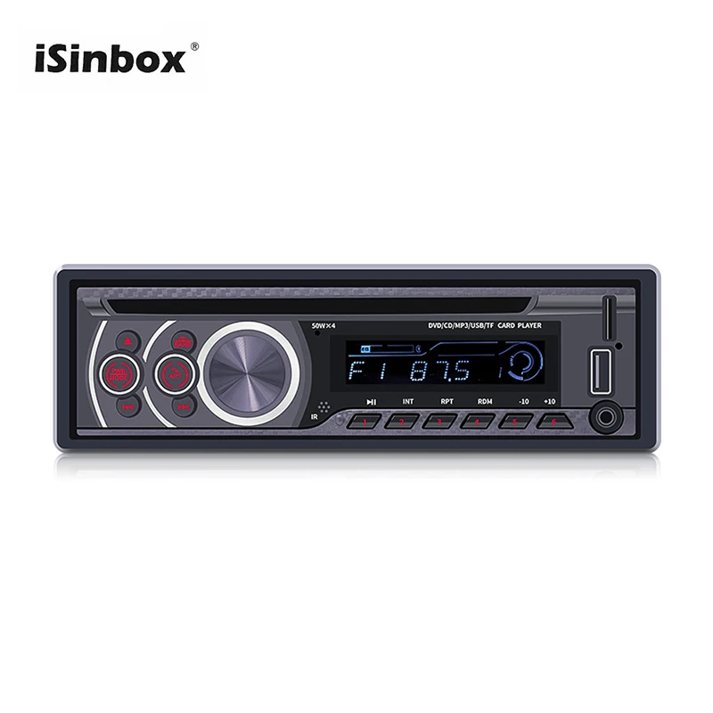 Автомагнитола ISINBOX 1 Din Автомобильный MP3-плеер Bluetooth CD VCD DVD AUX USB FM головное