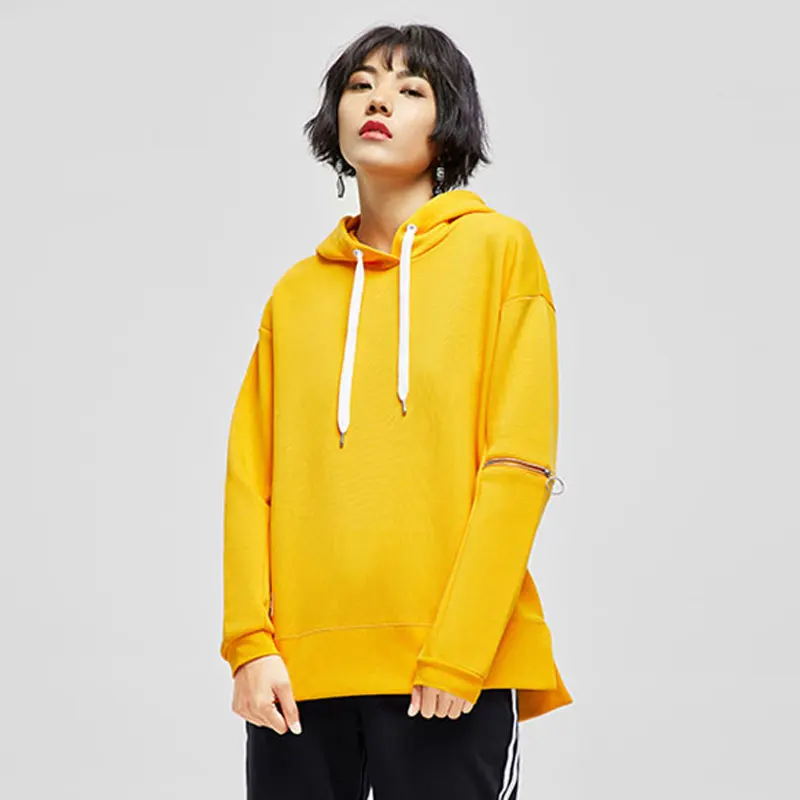 (Код обрыва) Li Ning женские трендовые толстовки 66% хлопок 34% полиэфирная молния