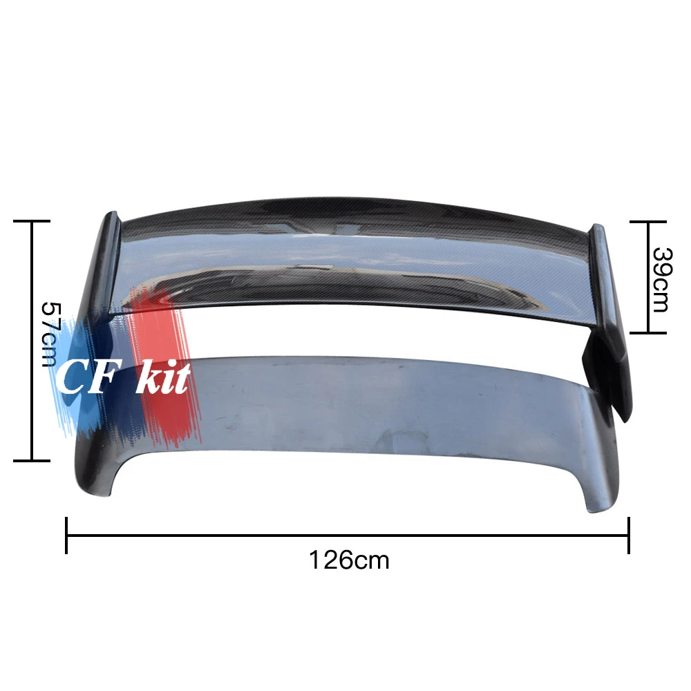 VS Стиль Настоящее углеродного волокна+ FRP спойлер крыло для Subaru IMPREZA 2001-2008 задний багажник губы автомобиля крыло спойлер