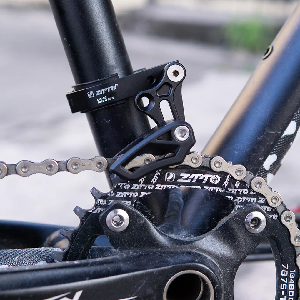 

Bike Single-disc Chain Guide Protector Mountain Bicycle Aluminum Alloy Chain Tensioner MTB Accessories