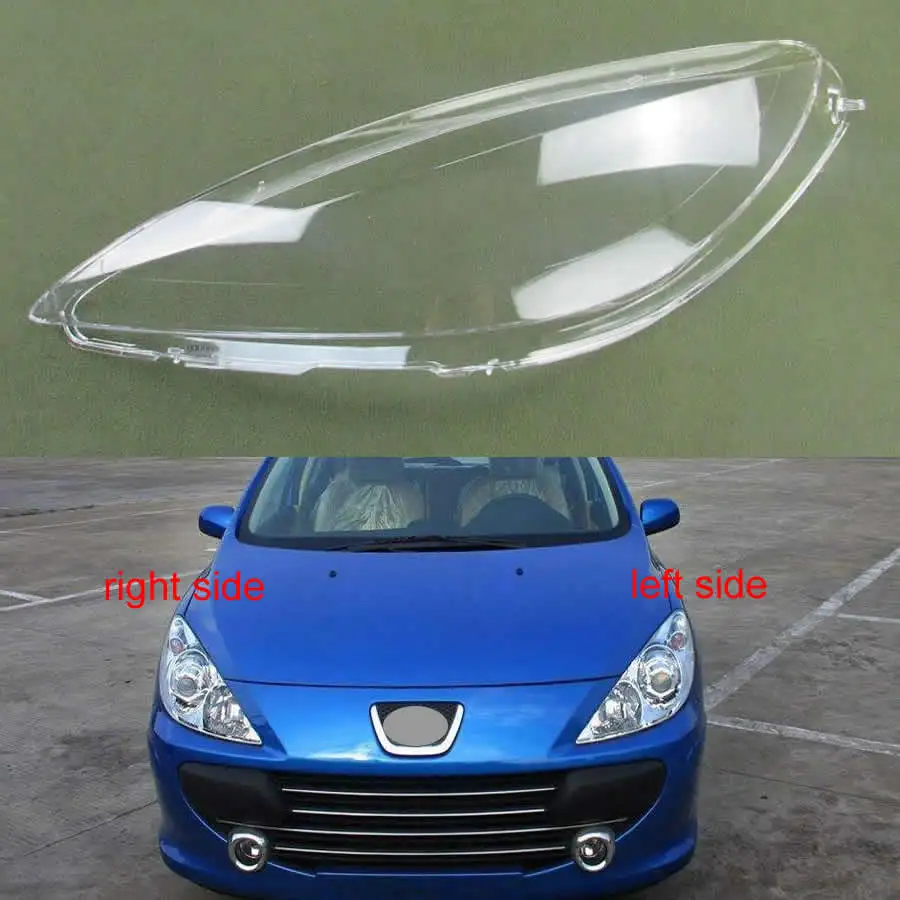 Передние фары для Peugeot 307 2003 2004 2005 2006 2007 прозрачная крышка абажуры корпус лампы