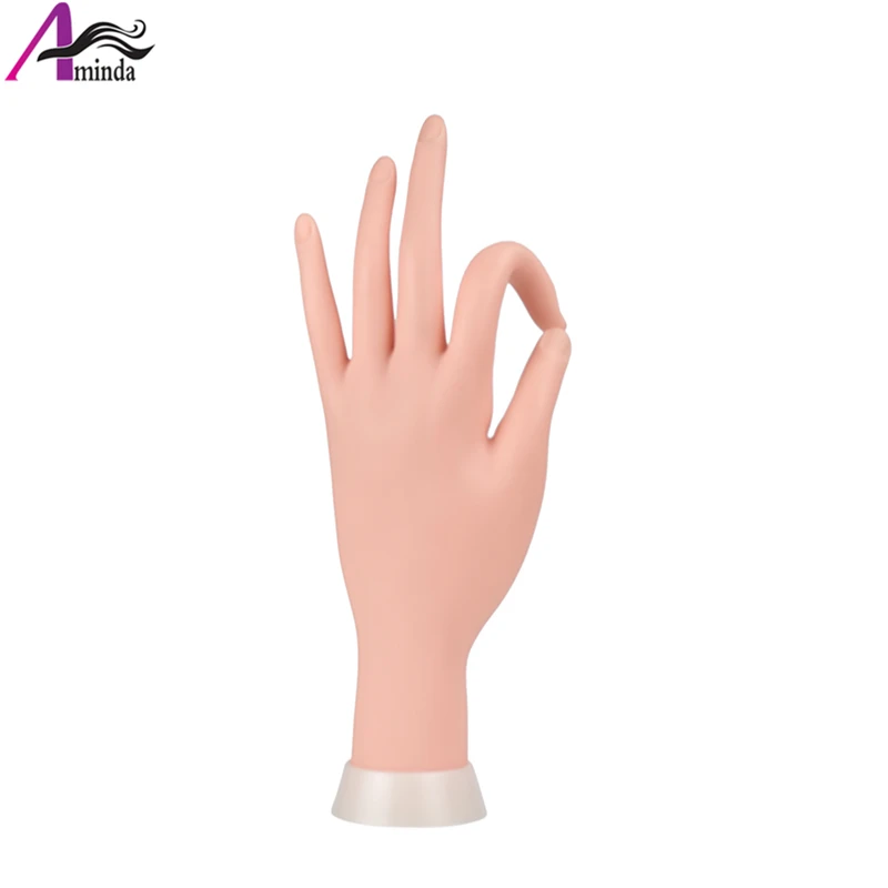 1Pc Flexible Plastic Mannequin Hand For Display Multi-function Soft Hand Mannequin For Gloves Jewelry Finger Covers Nails Show