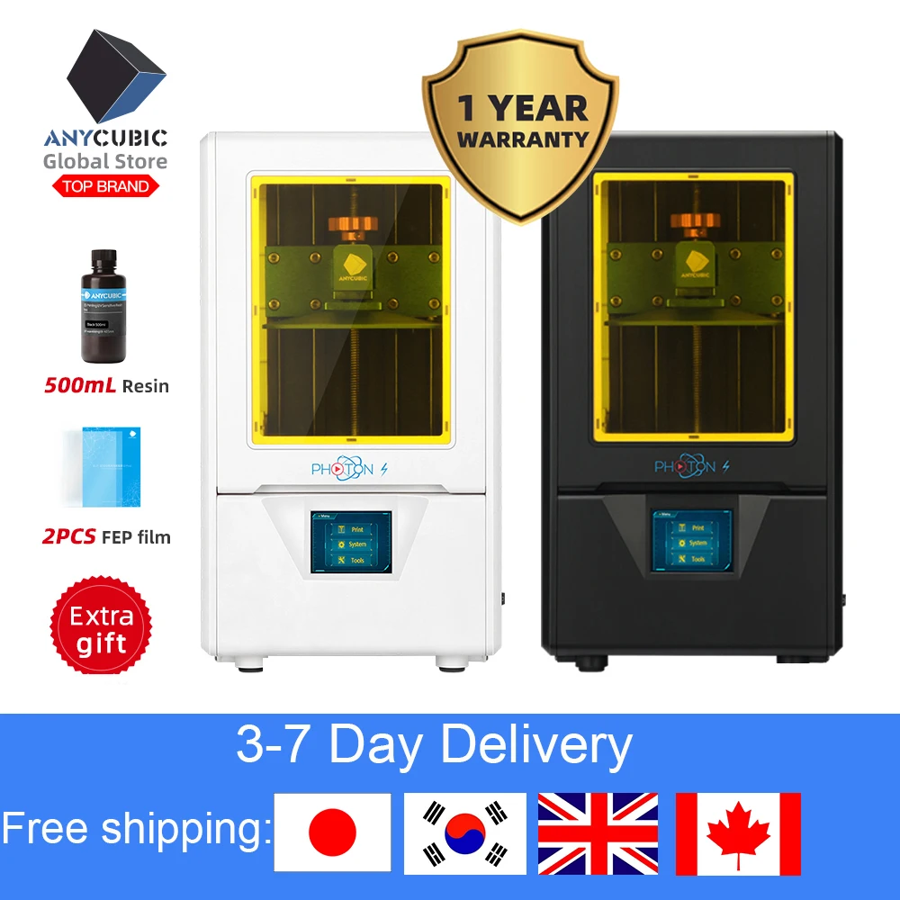 3D принтер ANYCUBIC Photon S SLA 2K сенсорный экран быстрая нарезка ЖК дисплей УФ смола
