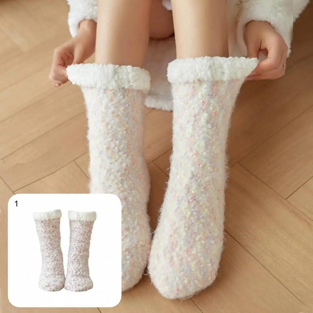 

1 пара носки для дома эластичные легкие термостойкие теплые мягкие женские пушистые носки Пушистые Носки для осени и зимы