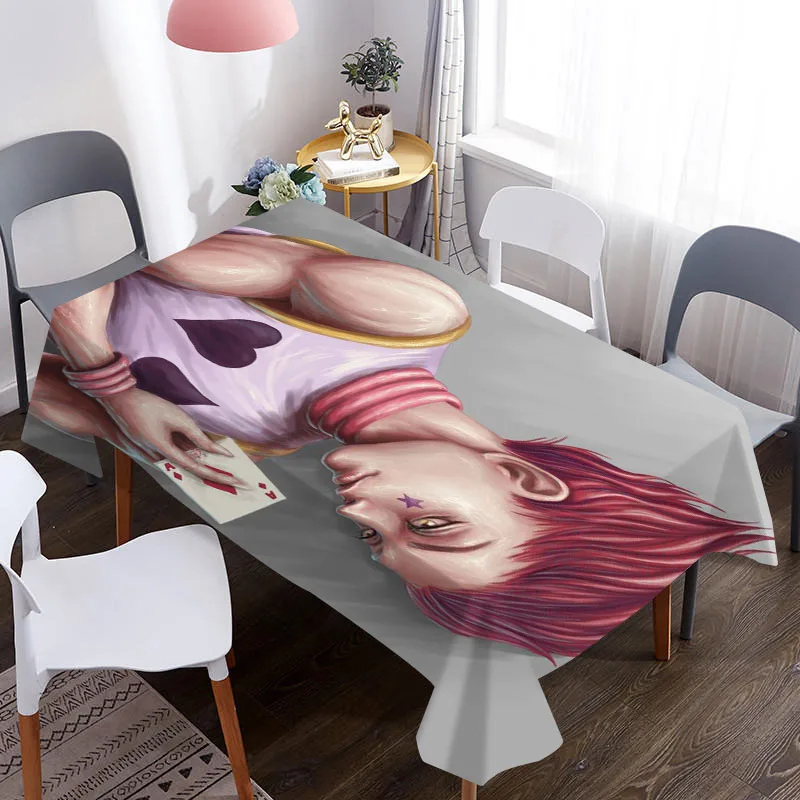 Пользовательский 3D чехол для стола аниме Hisoka HunterxHunte скатерть пикника на день