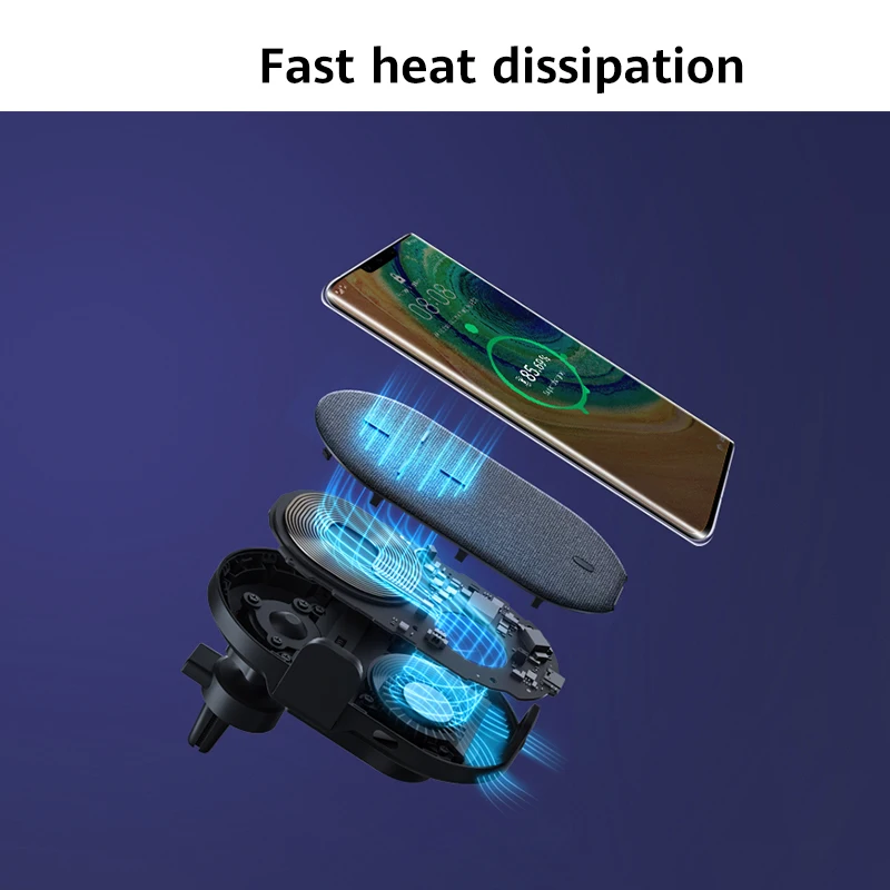 В наличии оригинальное беспроводное автомобильное зарядное устройство HUAWEI 27 Вт