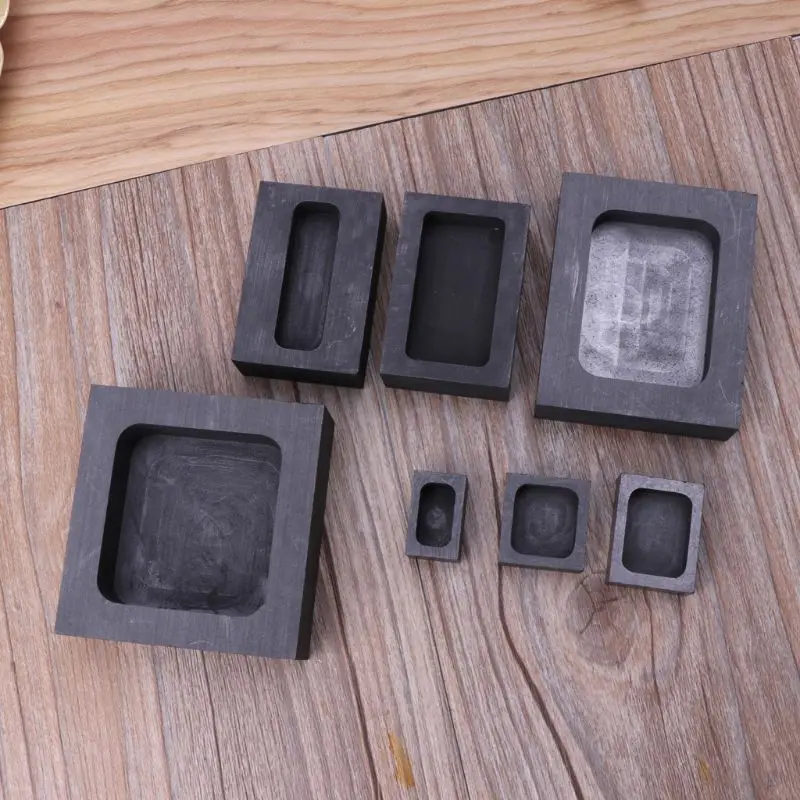 Графитовый слиток пресс-форма тигель для плавки золота серебра литье