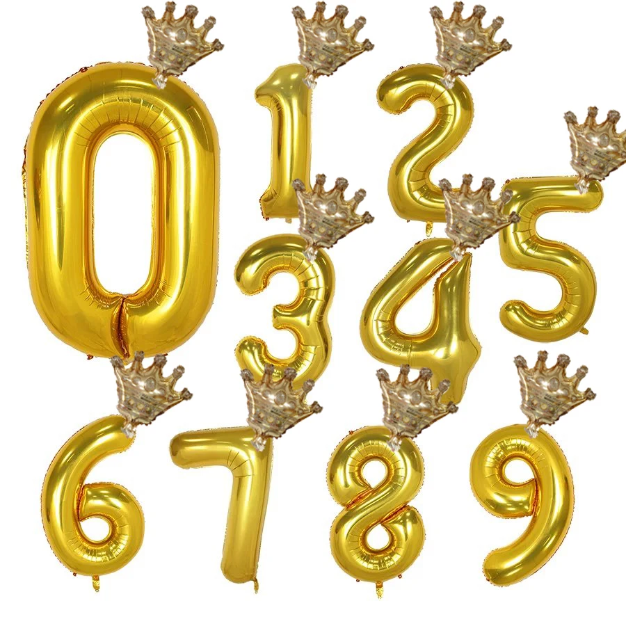as picture 2pcs 40 дюймов шар с цифрами 1, 2, 3, 4, 5 цифр гелиевые шары из фольги для детского душа 1 день рождения, вечеринки, свадьбы, декоративные шары, принадлежности - Цвет: as picture 2pcs