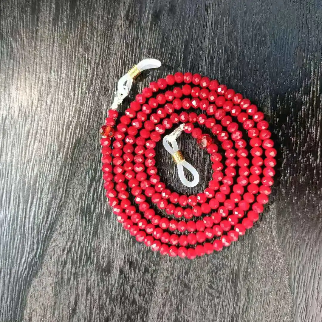 Красный сталкивается с украшением в виде кристаллов sunlglasses ремешок 28 &quotSwarovski