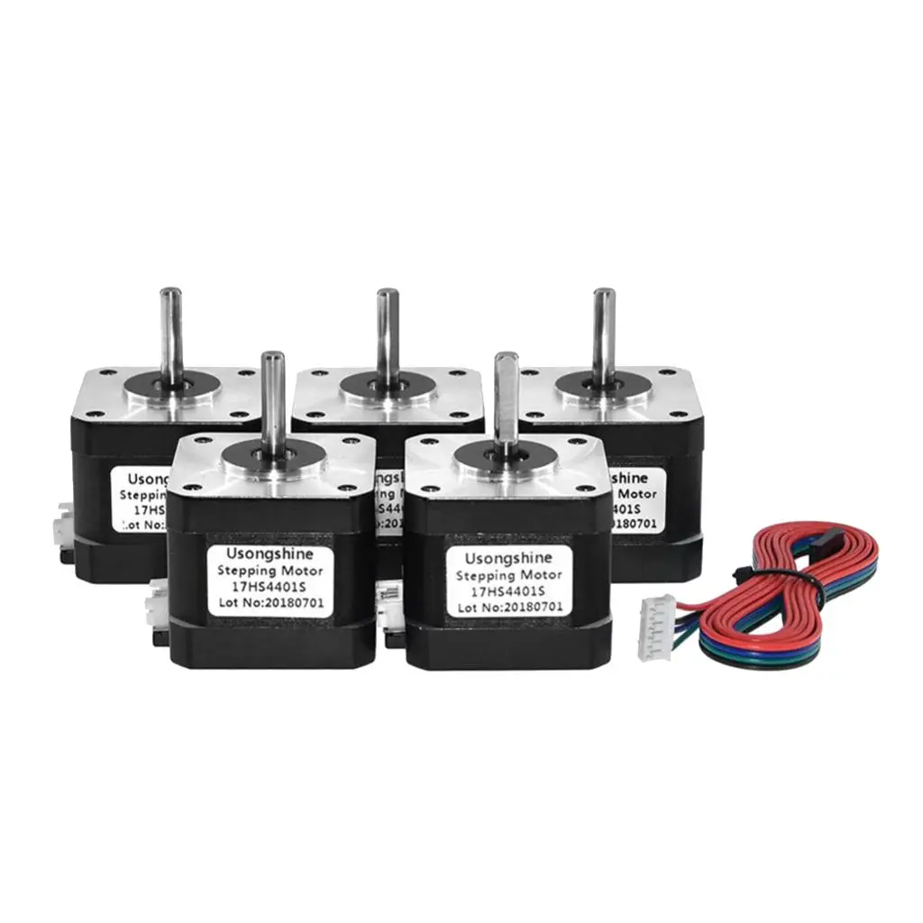 

5x Stepper Motor Aluminum Alloy XH2.54 Cable for 3D Printer Parts Accessory