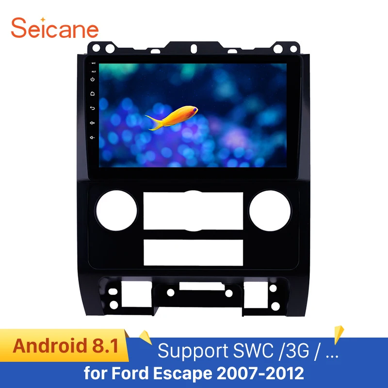 Seicane 9 дюймов Carplay Автомобильный GPS навигатор радио Android 1 для Ford Escape 2007 2012 блок