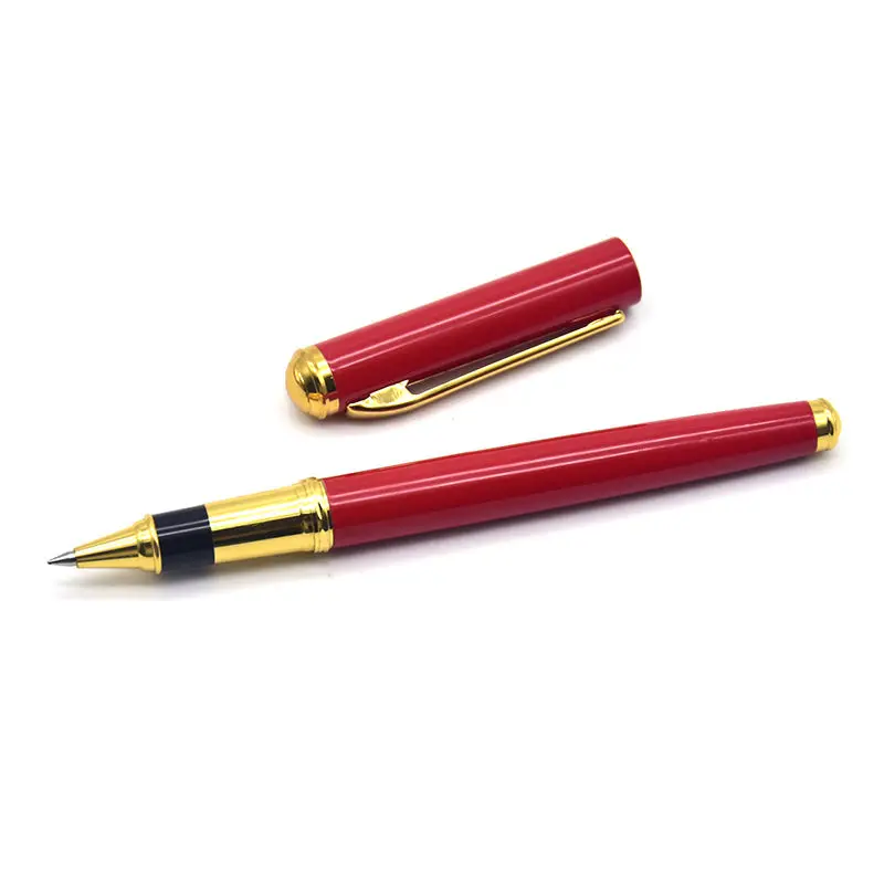 Pen - Black ink CCCAGYA A027 0,5mm красный гель офисная деловая ручка металлическая ручка для подписи для студента школьный канцелярский подарок ручка - Цвет: Pen - Black ink