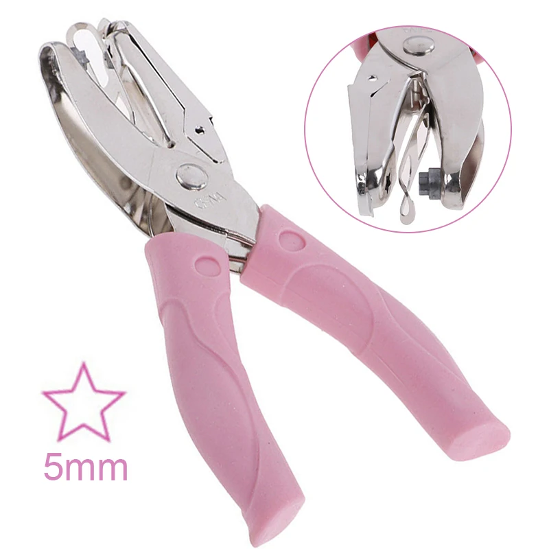 

New Handheld Metal DIY Paper Puncher Single Hole Star-5mm Punch Hand Tool