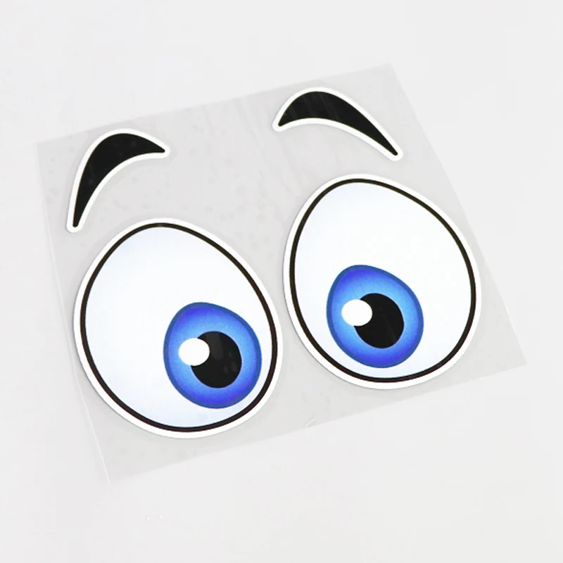 

Мультяшный веселый глаз, автомобиль, искусственная кожа, ПВХ покрытие, царапины, водонепроницаемое, защита от УФ-лучей, стекло