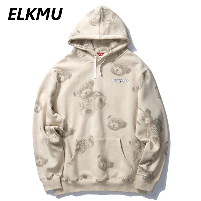 ELKMU 2020 и принтом &quotпанда&quot толстовки с капюшоном свитшоты уличная Harajuku в стиле